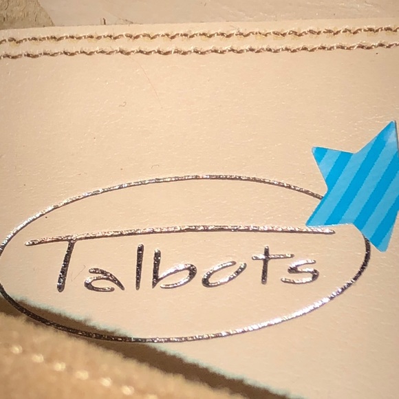 Talbots Women’s Cream Leather Suede Loafers - Picture 8 of 8